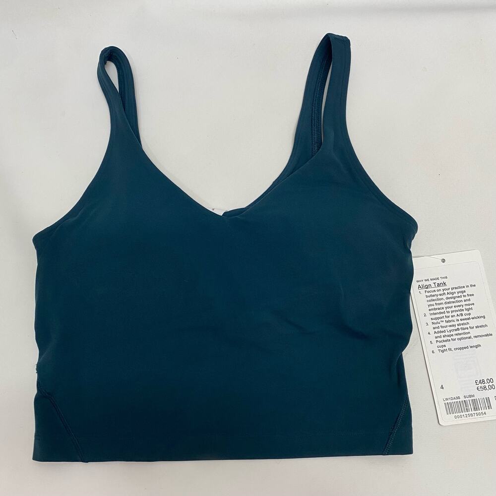 NWT Lululemon Align Tank Submarine sz 4